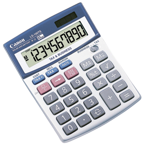 CALCULADORA CANON LS-100TS SOLAR Y BATERIA