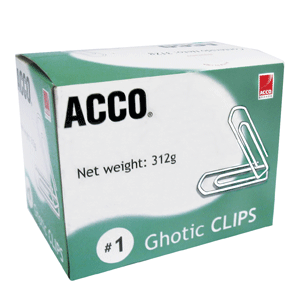 CLIP GOTICO #1 C/100 PIEZAS PAQUETE CON 6 CAJAS CLIP GOTICO #1 C/100 PIEZAS PAQUETE CON 6 CAJAS
