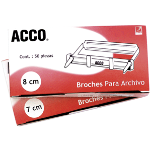 GANCHO PARA FOLDER 8CM CAJA 50 ACCO
