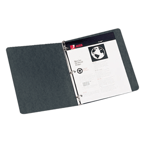CARPETA 1/2""" NEGRO PRESSBOARD ARO EN """O""" ACCO CARPETA 1/2""" NEGRO PRESSBOARD ARO EN """O""" ACCO