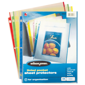 PROTECTORES DE HOJAS DE COLORES PAQ/12 T/CARTA PROTECTORES DE HOJAS DE COLORES PAQ/12 T/CARTA