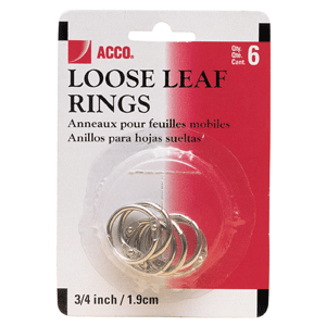 ARGOLLAS ACCO 2""" BLISTER CON 3 PIEZAS ARGOLLAS ACCO 2""" BLISTER CON 3 PIEZAS