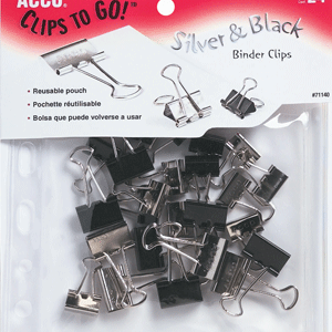 CLIPS TO GO! ACCO SUJETADOCUMENTOS BOLSA CON 24
