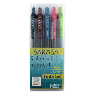 BOLIGRAFO ROLLER SARASA GEL E/ANTIQUE B/5 ZEBRA