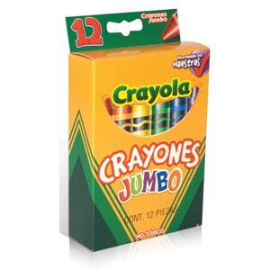 CRAYONES JUMBO CRAYOLA CAJA C/12