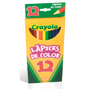 LAPICES DE COLORES LARGOS CRAYOLA CAJA C/12 LAPICES DE COLORES LARGOS CRAYOLA CAJA C/12