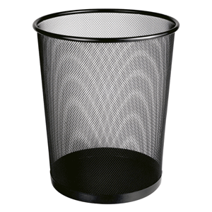 CESTO PARA BASURA NEGRO METRO MESH VALUE