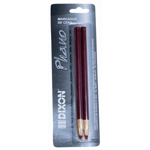 MARCADOR PHANO DE CERA ROJO BLISTER CON 2 PZAS