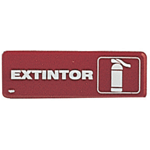 LETRERO EXTINTOR 26X9 CM LETRERO EXTINTOR 26X9 CM