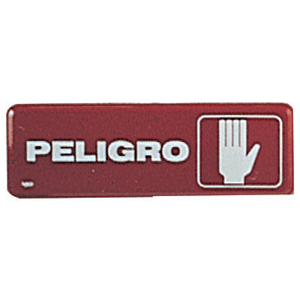 LETRERO PELIGRO 23 X 27.5 CM SABLON