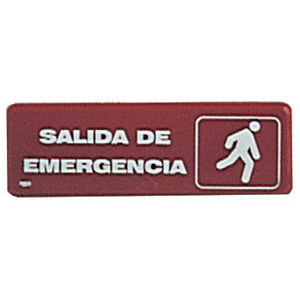 LETRERO SALIDA DE EMERGENCIA SABLON