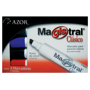 MARCADOR PARA PIZARRA MAGISTRAL SURTIDOS 4U MARCADOR PARA PIZARRA MAGISTRAL SURTIDOS 4U