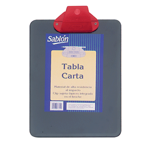 TABLA PLAST. C/CLIP NEGRA T/C TABLA PLAST. C/CLIP NEGRA T/C