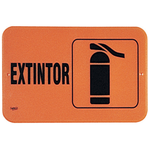 LETRERO EXTINGUIDOR FLUORESCENTE SABLON