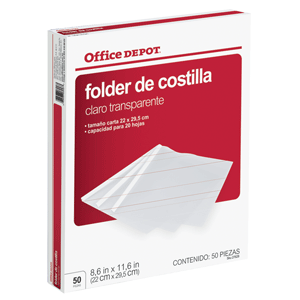 OFFICE DEPOT FOLDER CON COSTILLA C/50