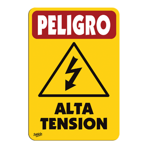 LETRERO PELIGRO ALTA TENSION SABLON