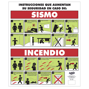LETRERO QUE HACER EN CASO DE SISMO E I LETRERO QUE HACER EN CASO DE SISMO E I