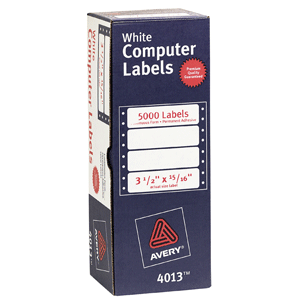 ETIQUETA BLANCA PERMANENTE FORMA CONTINUA