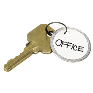 IDENTIFICADORES PARA LLAVES ARILLO METÁLICO BLANCO 3,2CM PAQ 50