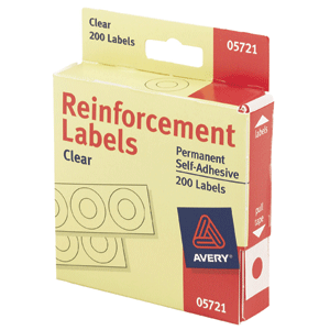 REFUERZOS PARA HOJA TRANSPARENTES PAQ 200