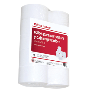 ROLLO PARA CAJA REGISTRADORA 76MMX39m C/10 OD ROLLO PARA CAJA REGISTRADORA 76MMX39m C/10 OD