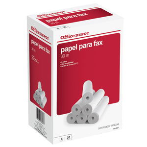 PAPEL FAX OFFICE DEPOT 30M C/6 PAPEL FAX OFFICE DEPOT 30M C/6