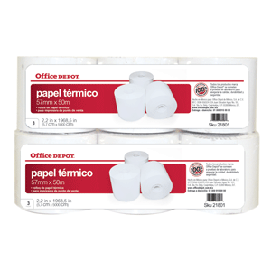 ROLLO TERMICO 57x50 C/3 OD ROLLO TERMICO 57x50 C/3 OD