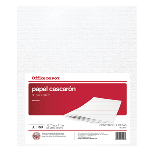 PAPEL CASCARON 4/4 360GR PACK4 OFFICE DEPOT PAPEL CASCARON 4/4 360GR PACK4 OFFICE DEPOT