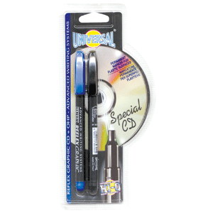 MARCADOR PERMANENTE 2 COLORES NEGRO/AZUL PARA CD MARCADOR PERMANENTE 2 COLORES NEGRO/AZUL PARA CD