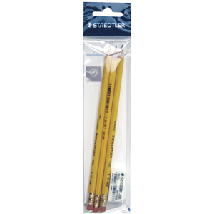 LAPIZ DE GRAFITO STAEDTLER N0.2 + GOMA