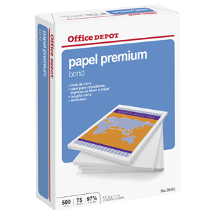 PAPEL OFFICE DEPOT PREMIUM T/CARTA RESMA