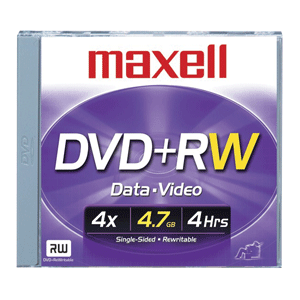 DVD+R RW 4.7 GB MAXELL DVD+R RW 4.7 GB MAXELL