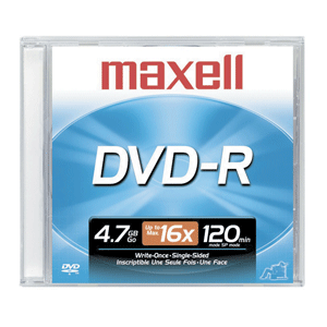 DVD-R 4.7 GB 16X MAXELL USO GENERAL DVD-R 4.7 GB 16X MAXELL USO GENERAL