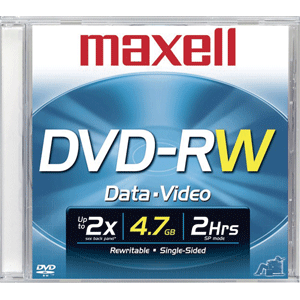 DVD-R RW 4.7 GB MAXELL DVD-R RW 4.7 GB MAXELL