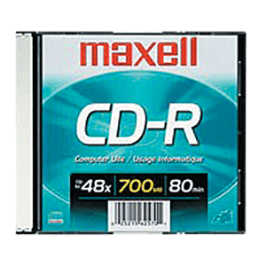 CD-R SLIM MAXELL 80 MIN CD-R SLIM MAXELL 80 MIN