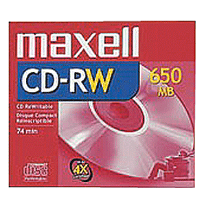 CD-RW 80 MIN SLIM MAXELL CD-RW 80 MIN SLIM MAXELL