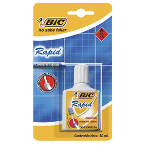 CORRECTOR LIQUIDO RAPID BIC BLISTER C/1