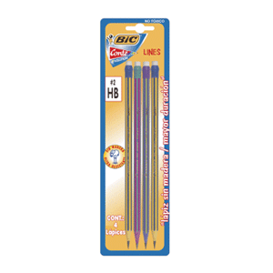 LAPIZ GRAFITO NO.2 HB EVOLUTION BLISTER C/4 BIC