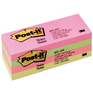 POST-IT NEON 1.5X2 /12PK POST-IT NEON 1.5X2 /12PK