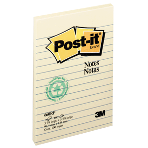 POST-IT RAYAS AMARILLO 4X6 /PZ POST-IT RAYAS AMARILLO 4X6 /PZ