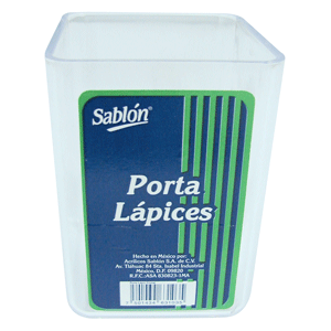 PORTA LAPIZ PLAST. TRANSPARENT