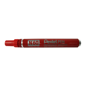 MARCADOR PERMANENTE """N60""" ROJO P/BICELADA PENTEL MARCADOR PERMANENTE """N60""" ROJO P/BICELADA PENTEL