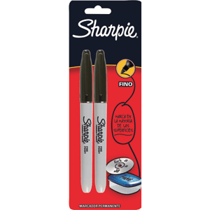 MARCADOR PERMANENTE SHARPIE FINO NEGRO 2U MARCADOR PERMANENTE SHARPIE FINO NEGRO 2U