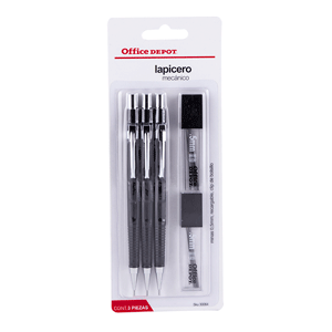 LAPIZ MECANICO 0.5MM BL/3 INCLUYE MINAS O.DEPOT