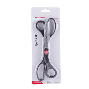 TIJERA 8""" MANGO NEGRO ACERO INOXIDABLE BL/2 VALUE TIJERA 8""" MANGO NEGRO ACERO INOXIDABLE BL/2 VALUE