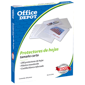 HOJA PROTECTORA MATE CJ/200 OFFICE DEPOT