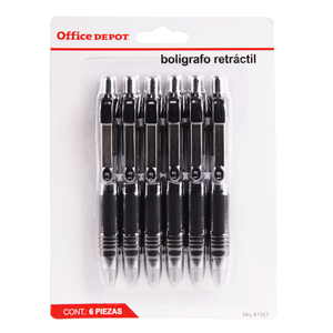 BOLIGRAFO FORAY RETRACTIL (MINI, NEGRO, 6 PIEZAS) BOLIGRAFO FORAY RETRACTIL (MINI, NEGRO, 6 PIEZAS)