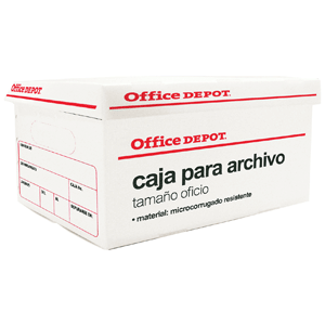 CAJA PLÁSTICA PARA ARCHIVO TAMAÑO OFICIO O.DEPOT CAJA PLÁSTICA PARA ARCHIVO TAMAÑO OFICIO O.DEPOT