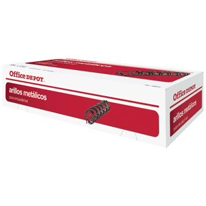 ESPIRAL NEGRO 1/4""" METALICO C/100 OFFICE DEPOT ESPIRAL NEGRO 1/4""" METALICO C/100 OFFICE DEPOT