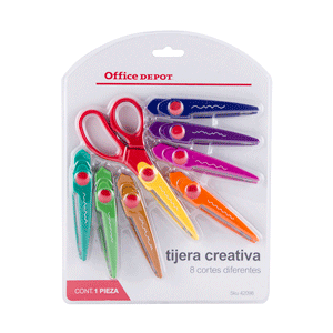 TIJERA CREATIVA 8 CORTES OFFICE DEPOT